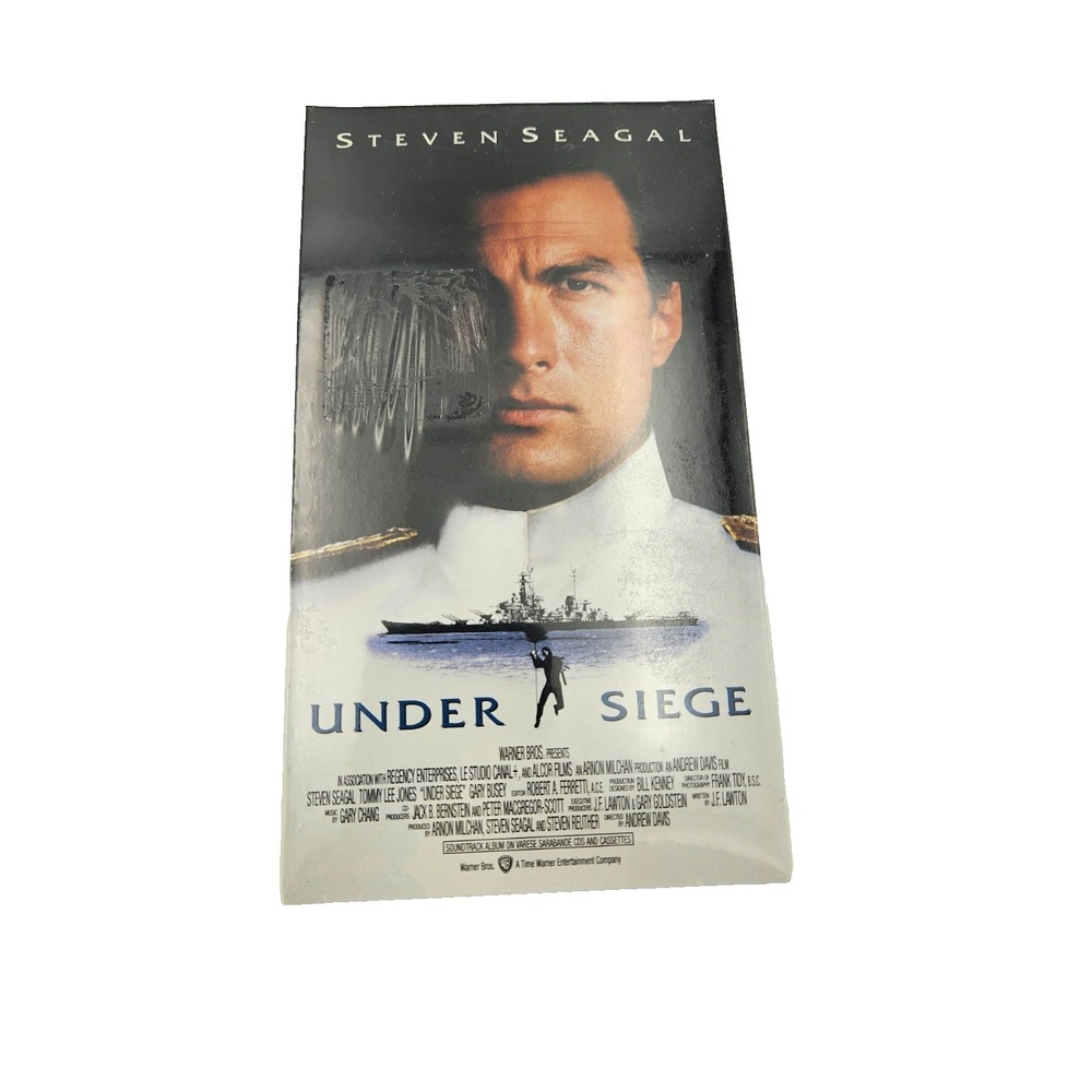 Under Siege VHS Steven Seagal Action Thriller Warner Bros Vintage Tape